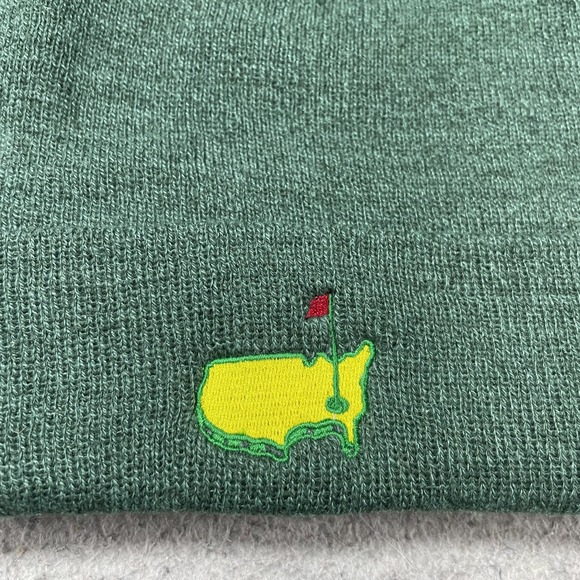 Masters Hat Beanie Mens One Size Green Golf American Needle Knit Winter - Picture 2 of 10